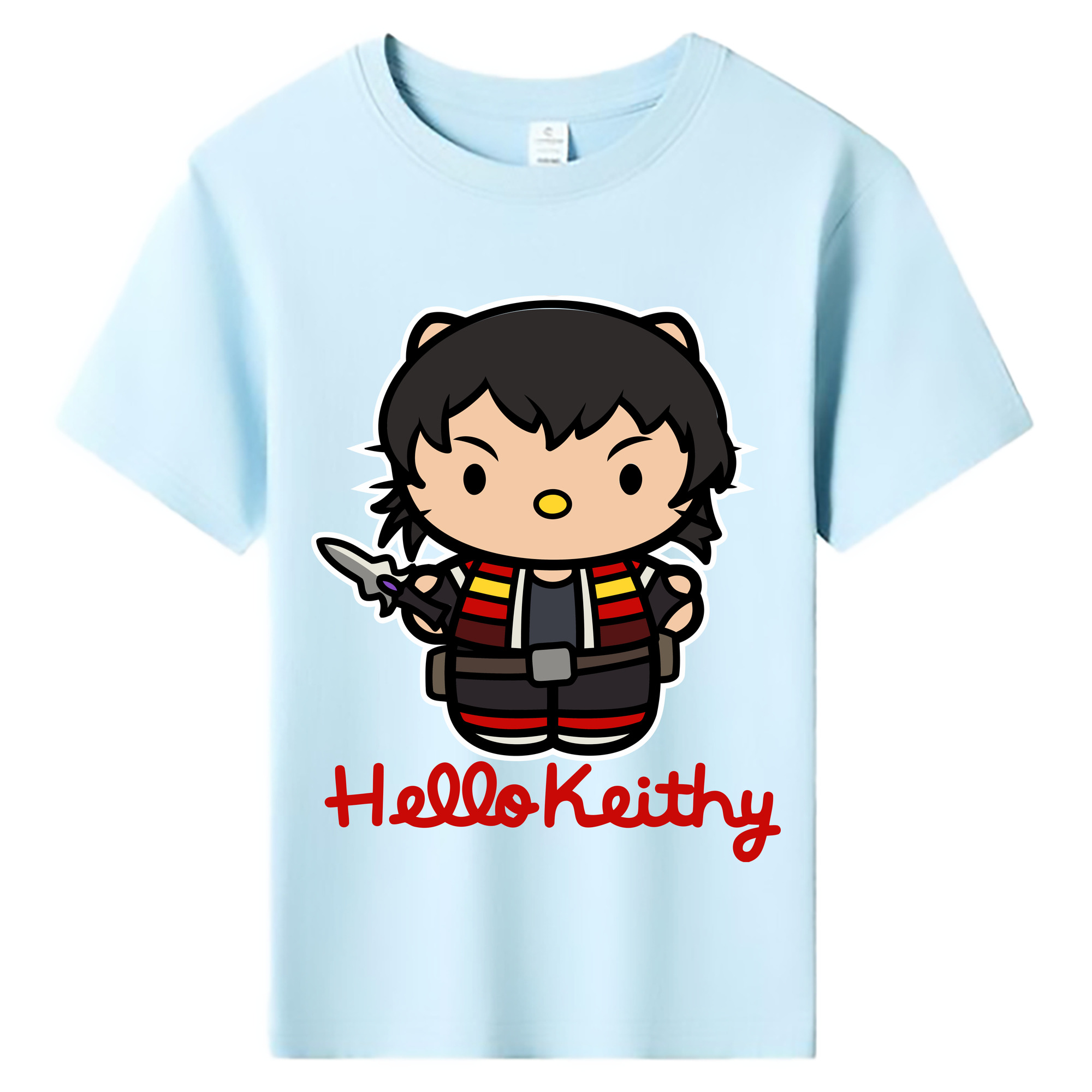 （画像用） Hello Kitty ハローキティ 綿100％キッズTシャツ（フロントプリント）